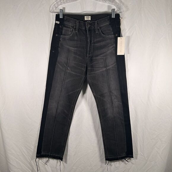 Citizens of Humanity Denim - Citizens of Humanity Jeans Women's 27 Black Grey Button Fly High Rise Gia Ankle